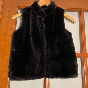 Epic Threads Black Faux Fur Vest Size Medium